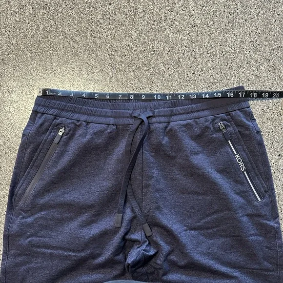 Michael Kors Pants Mens‎ L Performance Jogger Track Pant Tapered Navy Blue $198